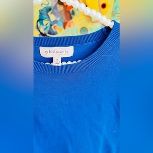 Philosophy Blue Sweater